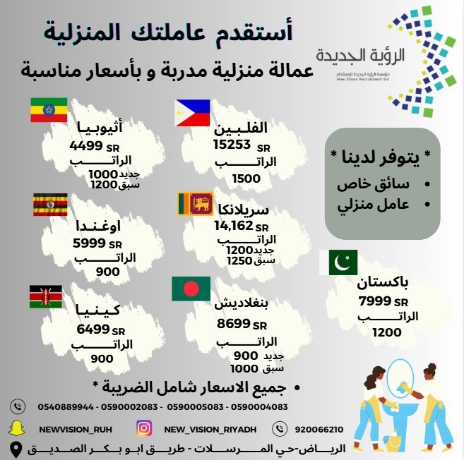 شركة مكتب الرؤية الجديدة للاستقدام